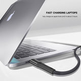 Cablu Lito (LD14), USB to Type-C Fast Charging 60W, 480Mbps, Nylon, 1m, Negru