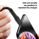 Cablu Lito (LD14), USB to Type-C Fast Charging 60W, 480Mbps, Nylon, 1m, Negru