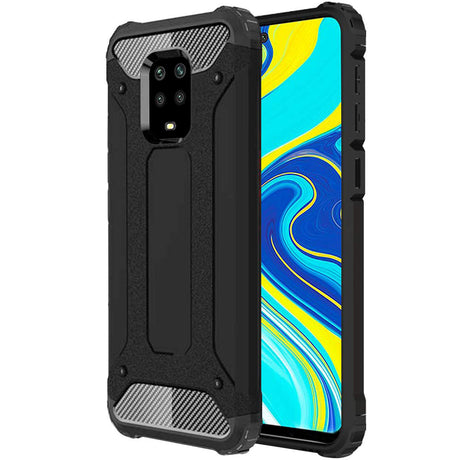 Husa de protectie Techsuit Hybrid Armor compatibil cu Xiaomi Redmi Note 9S / Note 9 Pro / Note 9 Pro Max, Negru