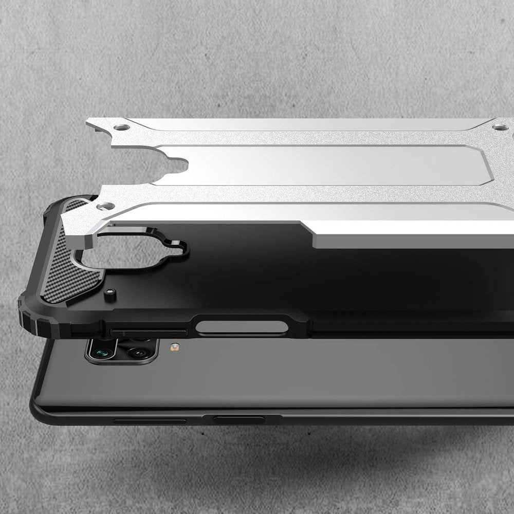 Husa de protectie Techsuit Hybrid Armor compatibil cu Xiaomi Redmi Note 9S / Note 9 Pro / Note 9 Pro Max, Negru