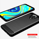Husa de protectie Techsuit Carbon Silicone compatibil cu Xiaomi Redmi Note 9S / Redmi Note 9 Pro / Note 9 Pro Max, Negru