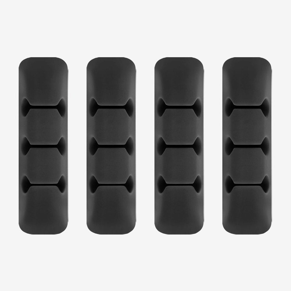 Cablu Ringke Organizer (set de 4), 4 x 3 Slots, Negru