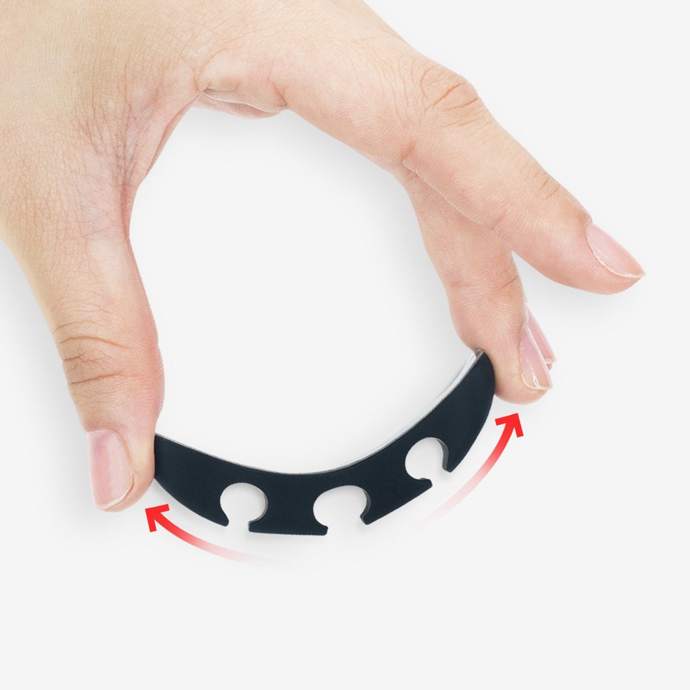Cablu Ringke Organizer (set de 4), 4 x 3 Slots, Negru