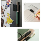 Stylus Ringke Pen Holder (set de 2), Ecological Leather, Textile, Elastic, Negru