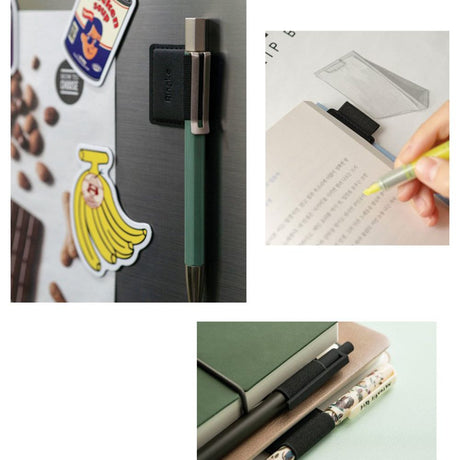 Stylus Ringke Pen Holder (set de 2), Ecological Leather, Textile, Elastic, Negru