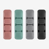 Cablu Ringke Organizer (set de 4), 4 x 3 Slots, Multicolor
