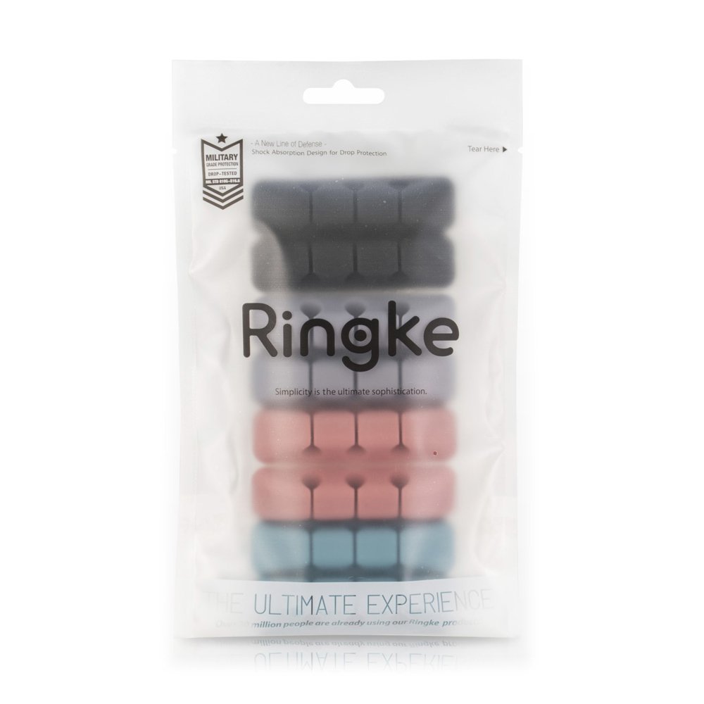 Cablu Ringke Organizer (set de 4), 4 x 3 Slots, Multicolor