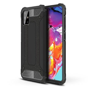 Husa de protectie Techsuit Hybrid Armor compatibil cu Samsung Galaxy A71 4G, Negru