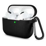 Casti Techsuit Silicone Case, for AirPods Pro 1 / 2, Smooth Ultrathin Material, Negru