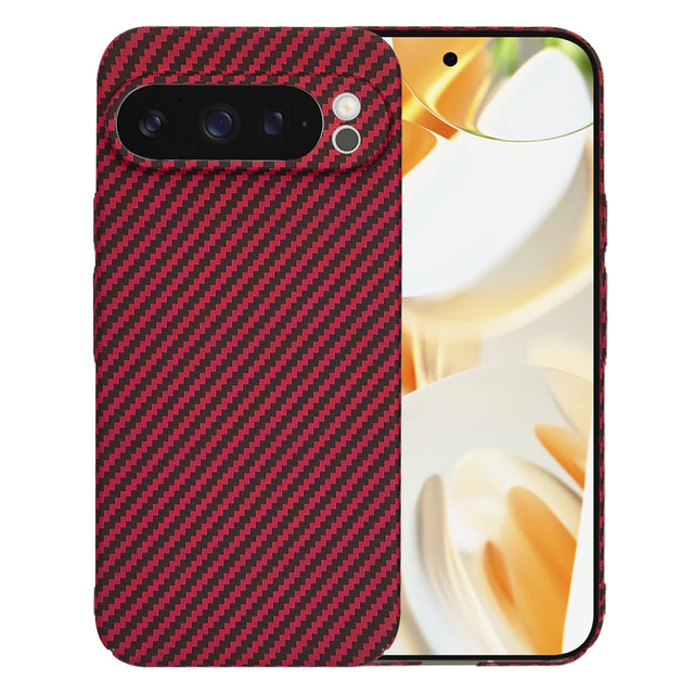 Husa de protectie Techsuit Carbonite FiberShell compatibil cu Google Pixel 9 Pro, Rosu