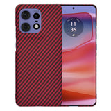 Husa de protectie Techsuit Carbonite FiberShell compatibil cu Motorola Edge 50 Pro, Rosu
