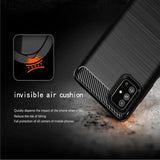 Husa de protectie Techsuit Carbon Silicone compatibil cu Samsung Galaxy A71 4G, Negru