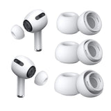 Casti Techsuit (set de 3) Replacement Ear Tips AirVibe (ET1), for Apple AirPods Pro 1 / 2, Premium Silicone XS, S, L Sizes, Alb