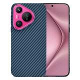 Husa de protectie Techsuit Carbonite FiberShell compatibil cu Huawei Pura 70, Cyan