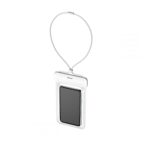 Baseus Waterproof Case Let"s Go (ACFSD-D02), Universal Cover for Mobile Phones, Waterproof IPX8, max 7.2", Alb