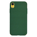 Husa de protectie Techsuit Carbonite FiberShell compatibil cu iPhone XR, Verde