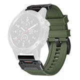 Curea smartwatch Techsuit Watchband QuickFit compatibil cu Garmin Fenix 3 / Fenix 5X / Fenix 6X, Verde