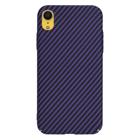 Husa de protectie Techsuit Carbonite FiberShell compatibil cu iPhone XR, Mov