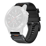 Curea smartwatch Techsuit Watchband QuickFit compatibil cu Garmin Fenix 3 / Fenix 5X / Fenix 6X, Negru
