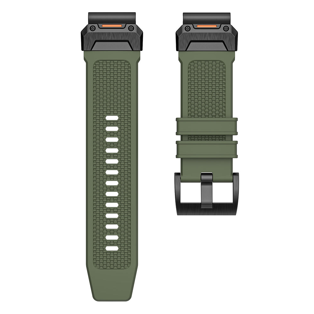 Curea smartwatch Techsuit Watchband QuickFit compatibil cu Garmin Fenix 3 / Fenix 5X / Fenix 6X, Negru