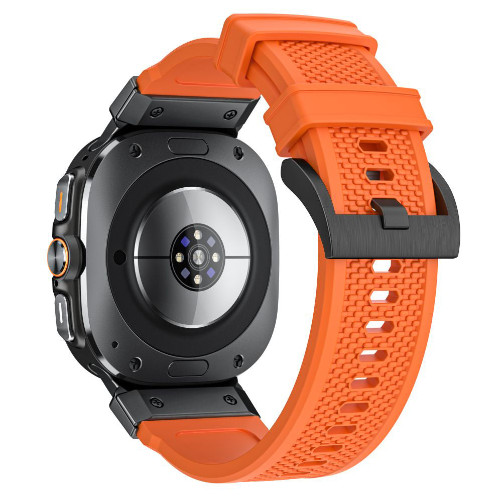 Curea smartwatch Techsuit Watchband (W068) compatibil cu Samsung Galaxy Watch Ultra 47mm / Watch Ultra 2, Portocaliu / Black