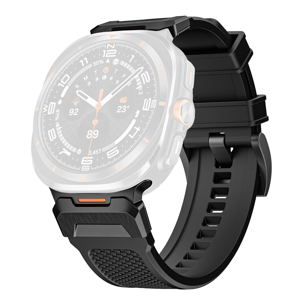 Curea smartwatch Techsuit compatibil cu Samsung Galaxy Watch Ultra 47mm / Watch Ultra 2, Negru