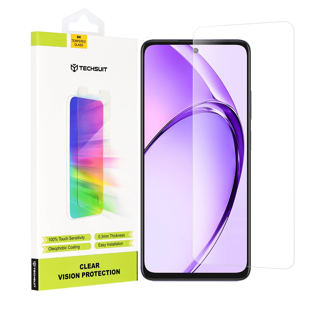 Folie de protectie Techsuit Clear Vision Glass compatibil cu Oppo A80 5G, Transparent