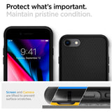 Husa de protectie Spigen Liquid Air (042CS20511) compatibil cu iPhone 7 / iPhone 8 / iPhone SE 2, SE 2020 / iPhone SE 3, SE 2022, Negru