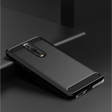 Husa de protectie Techsuit Carbon Silicone compatibil cu Xiaomi Mi 9T / Mi 9T Pro / Redmi K20 / Redmi K20 Pro, Negru