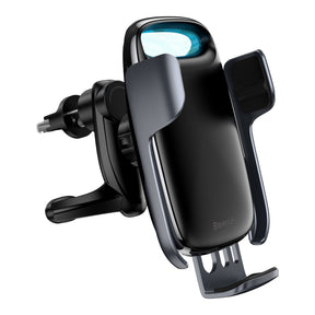 Suport Baseus with Wireless Charging Milky Way (WXHW02-01), for Air Vent, 15W, Negru