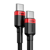 Cablu Baseus Cafule (CATKLF-AL91), USB-C, 100W, 2m, Negru