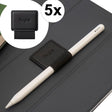 Stylus Ringke Pen Holder (set de 5), Ecological Leather, Textile, Elastic, Negru