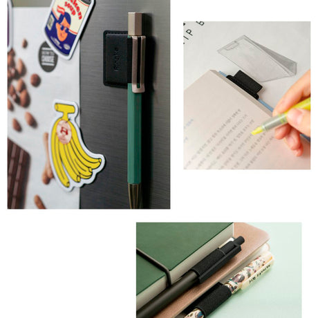 Stylus Ringke Pen Holder (set de 5), Ecological Leather, Textile, Elastic, Negru