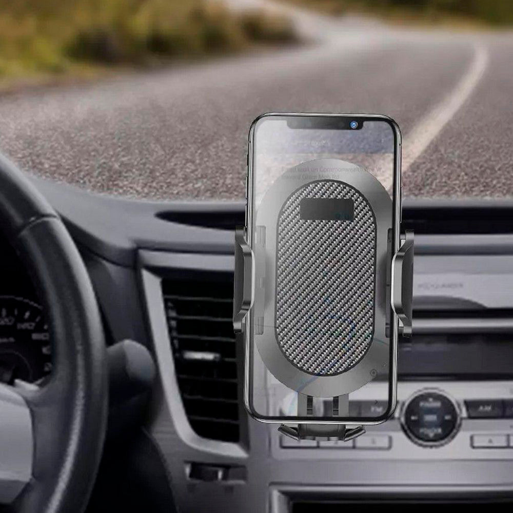 Suport Techsuit (S113), Universal for Dashboard / Windshield, Gravity Grip, Windshield, Negru