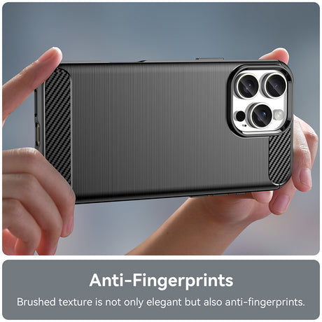 Husa de protectie Techsuit Carbon Silicone compatibil cu iPhone 16 Pro, Negru