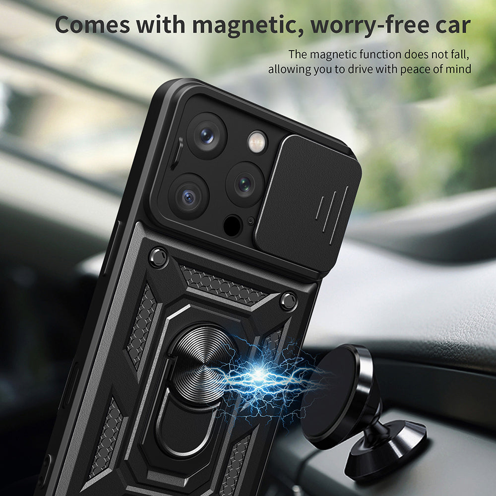 Husa de protectie Techsuit CamShield Series compatibil cu iPhone 16 Pro, Albastru