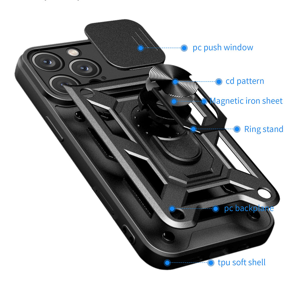 Husa de protectie Techsuit CamShield Series compatibil cu iPhone 16 Pro Max, Roz Auriu
