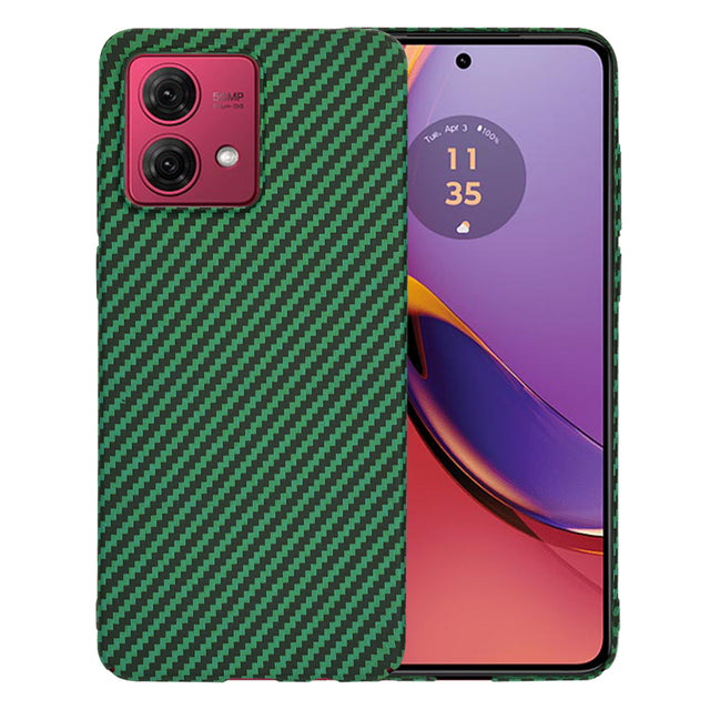 Husa de protectie Techsuit Carbonite FiberShell compatibil cu Motorola Moto G84, Verde