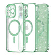 Husa de protectie Techsuit Luxury Glitter MagSafe compatibil cu iPhone 16 Pro Max, Verde Deschis