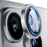 Folie de protectie Lito S+ Camera Glass compatibil cu iPhone 16 Pro / iPhone 16 Pro Max, Alb Titanium