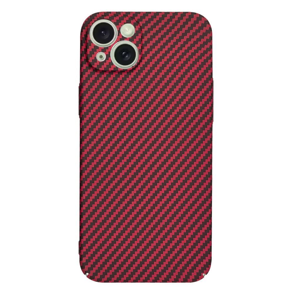 Husa de protectie Techsuit Carbonite FiberShell compatibil cu iPhone 15 Plus, Rosu