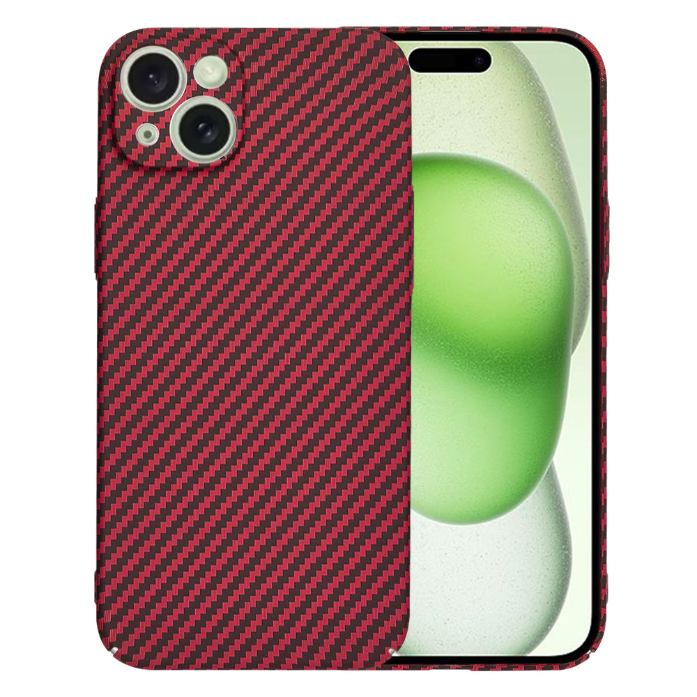 Husa de protectie Techsuit Carbonite FiberShell compatibil cu iPhone 15 Plus, Rosu