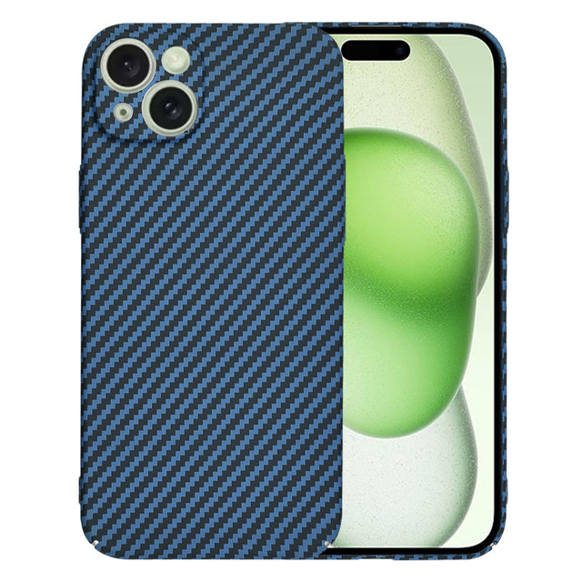 Husa de protectie Techsuit Carbonite FiberShell compatibil cu iPhone 15 Plus, Cyan