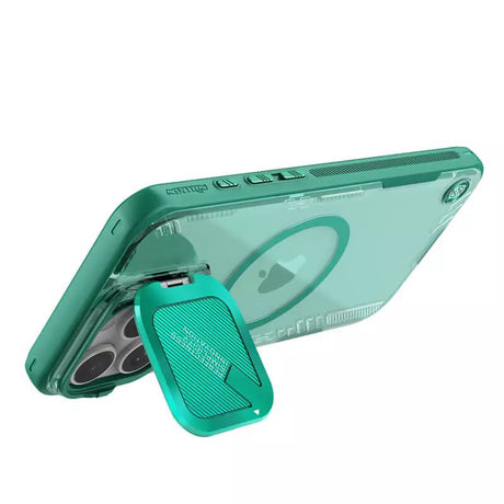 Husa de protectie Nillkin Iceblade Prop Magnetic (without Camera Cutout) compatibil cu iPhone 16 Pro Max, Verde