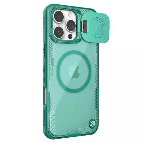 Husa de protectie Nillkin Iceblade Prop Magnetic (without Camera Cutout) compatibil cu iPhone 16 Pro Max, Verde