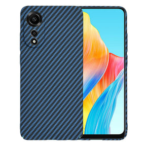 Husa de protectie Techsuit Carbonite FiberShell compatibil cu Oppo A78 4G, Cyan