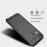 Husa de protectie Techsuit Carbon Silicone compatibil cu Samsung Galaxy M21 / M30S, Negru
