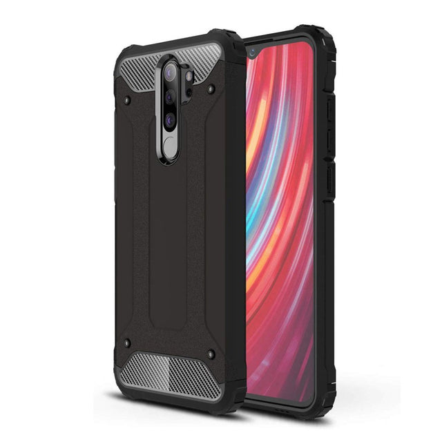 Husa de protectie Techsuit Hybrid Armor compatibil cu Xiaomi Redmi Note 8 Pro, Negru