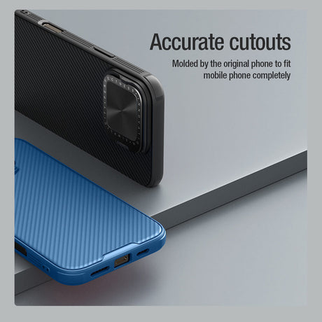 Husa de protectie Nillkin CamShield Prop Magnetic compatibil cu iPhone 16 Pro Max, Albastru