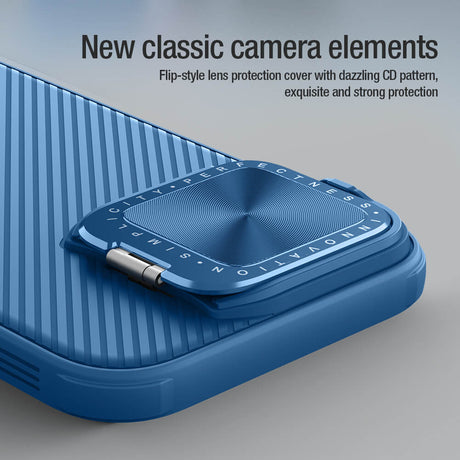 Husa de protectie Nillkin CamShield Prop compatibil cu iPhone 16 Pro, Albastru